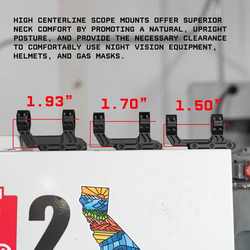 Monstrum Store Deadlock Series High Profile Scope Mount | 1.93 inch Center Height - Image 3